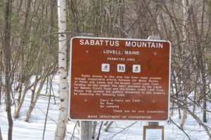 Sabattus Mtn sign