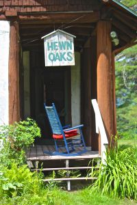 Hewn Oaks porch