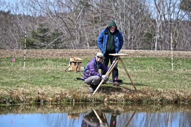 c-adjusting the tripod