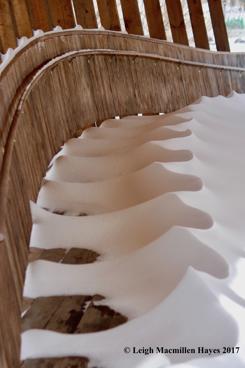 p-snow on Dunning bridge