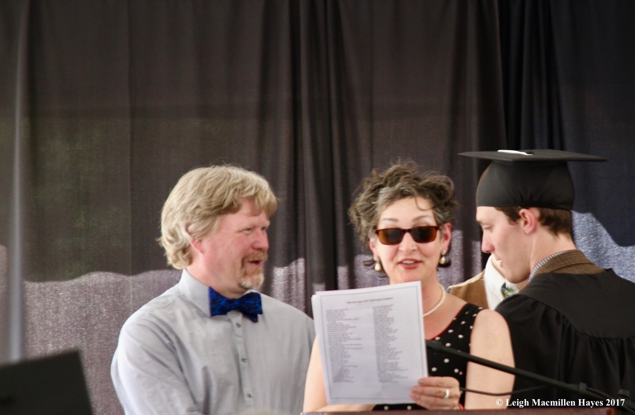 c-receiving his diploma