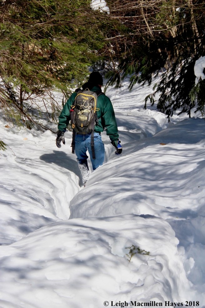 s13-hiking down in deep snow
