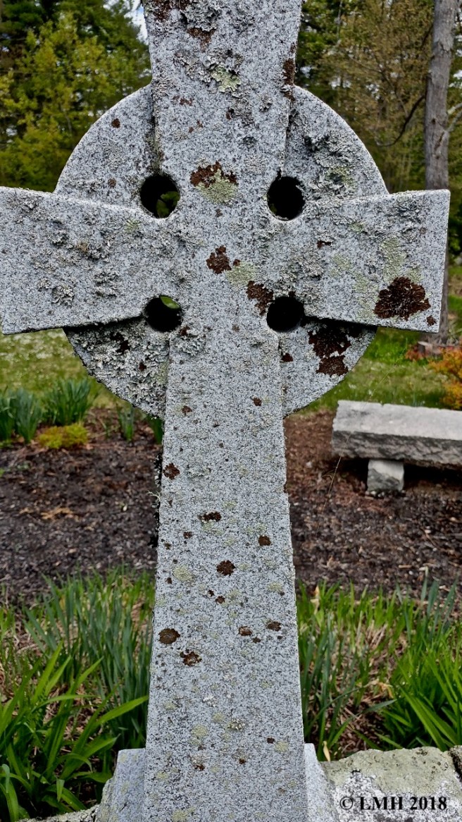S11-CELTIC CROSS WITH LICHENS